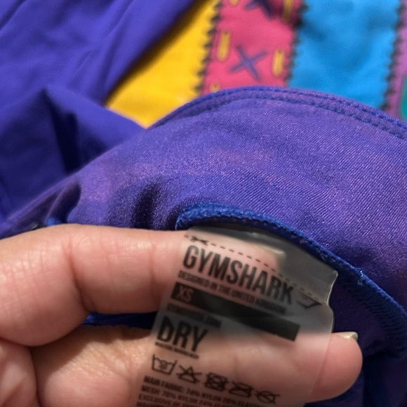 Womens Gymshark Purple Leggings Compression Pants Xs - Picture 3 of 6